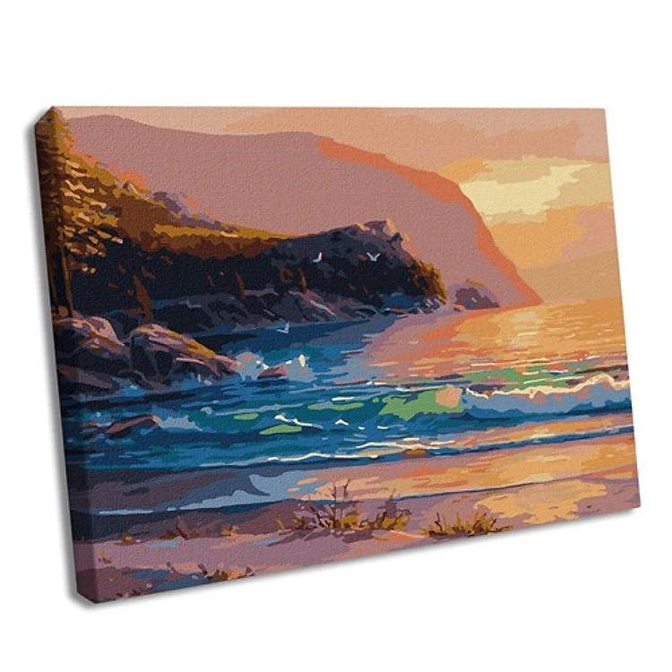 Paint By Numbers Kit Evening Glow Of The Waves