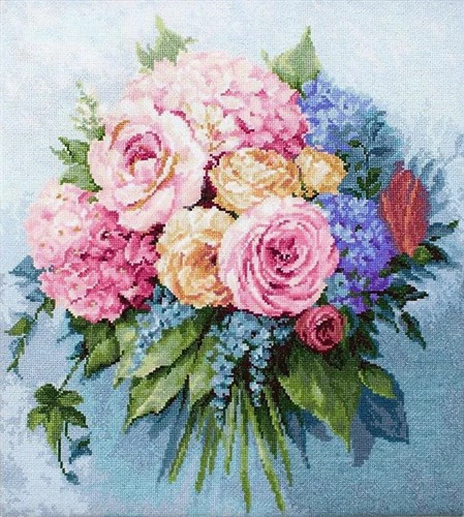Bouquet Cross-Stitch Kit
