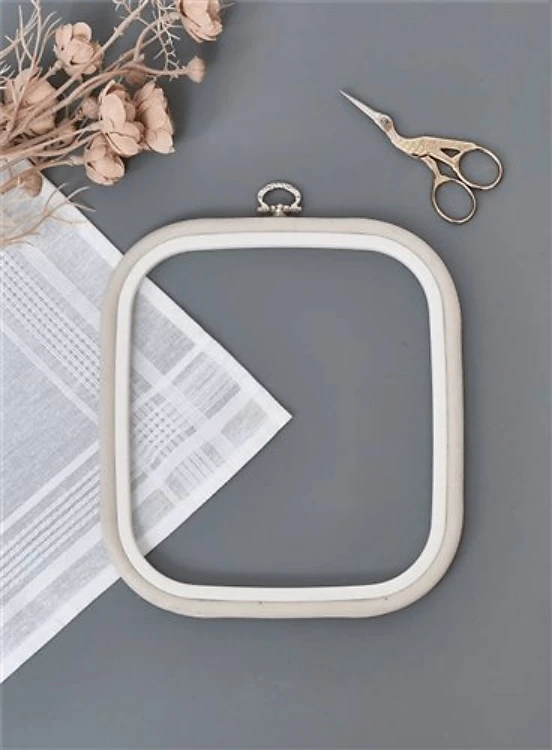Square Flexi Hoop Nurge - White