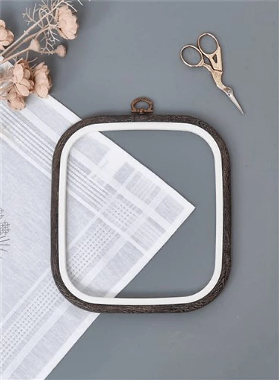 Square Flexi Hoop Nurge - Woodgrain