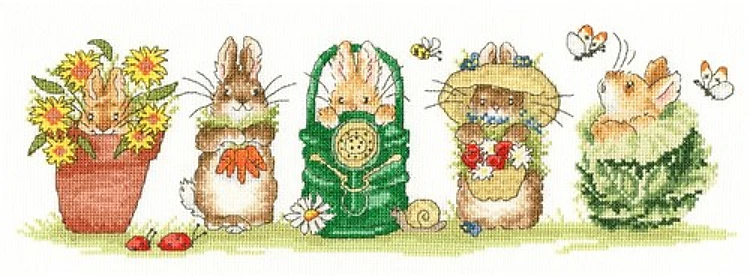 Garden Helpers Cross Stitch Kit