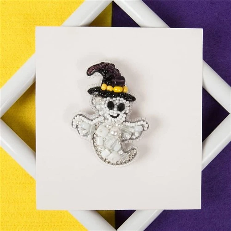 Ghost Beadwork Kit Brooch