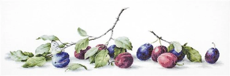 Plums B2257L Counted Cross-Stitch Kit