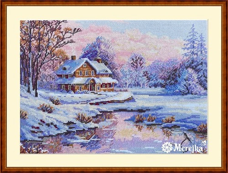 The First Snow K-240 Counted Cross-Stitch Kit