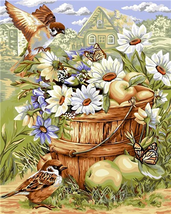 Painting by Numbers kit Crafting Spark Summer Happiness B090 19.69 x 15.75 in