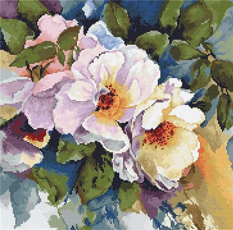 Roses B2402L Counted Cross-Stitch Kit
