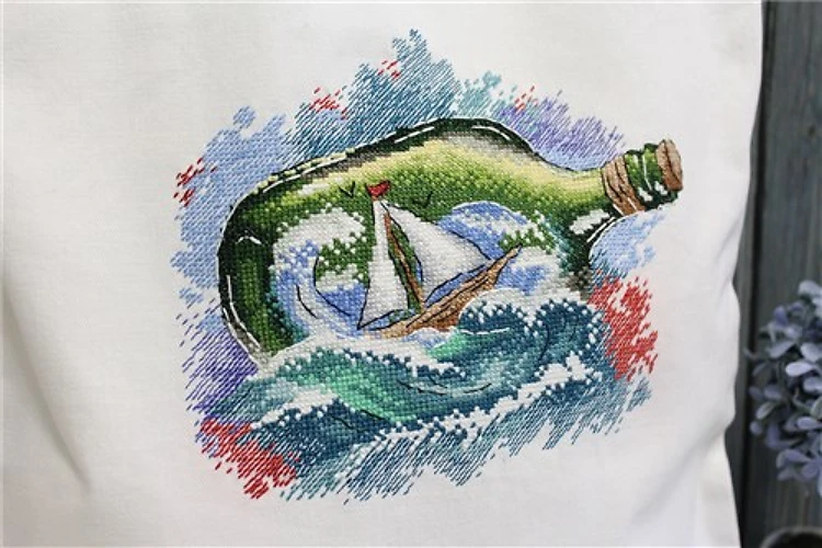Message In A Bottle Cross Stitch Kit
