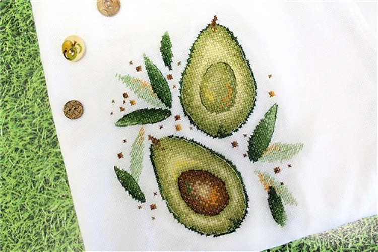Avocado Cross Stitch Kit