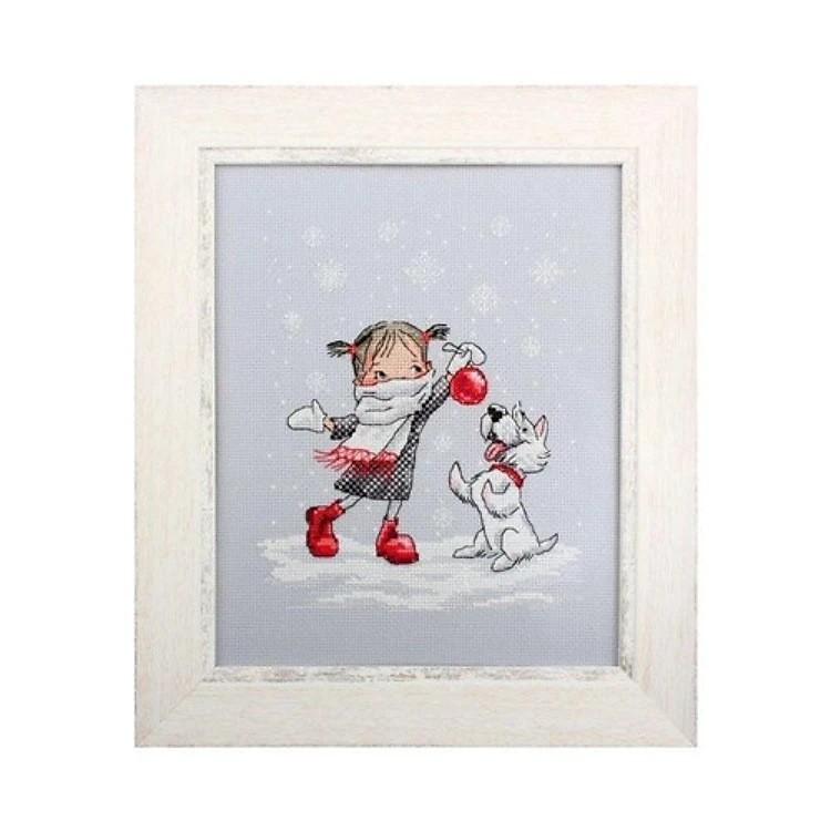 Dancing With Snowflakes Cross Stitch Kit