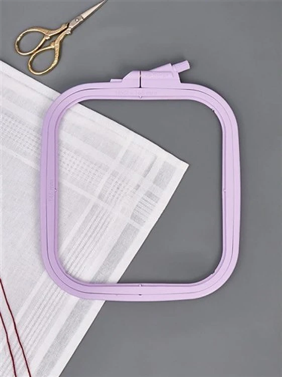 Plastic Square Hoop Nurge - Pastel Lilac