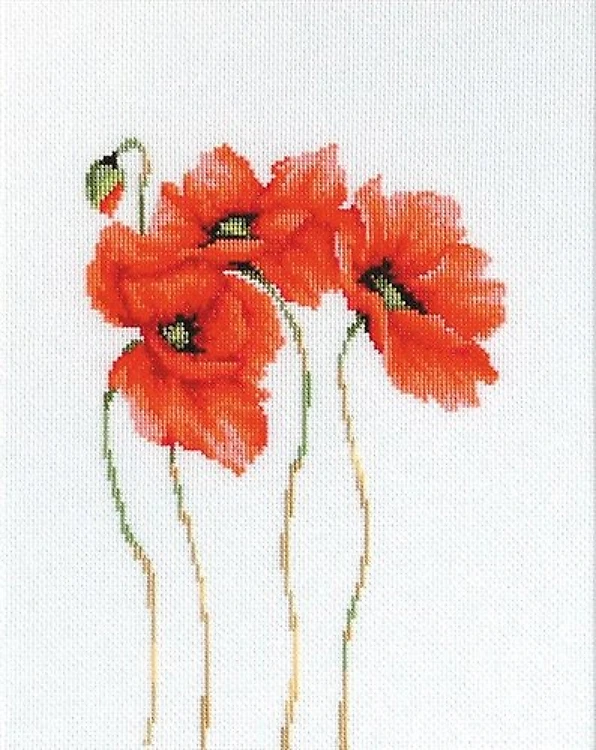 Poppies Cross Stitch Kit