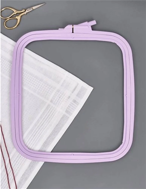 Plastic Square Hoop Nurge - Pastel Lilac