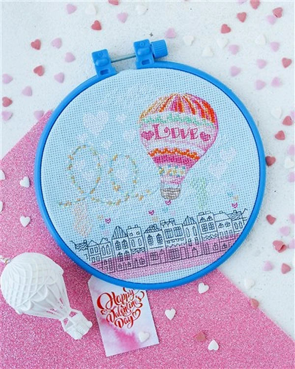 Love Is In The Air Cross Stitch Kit