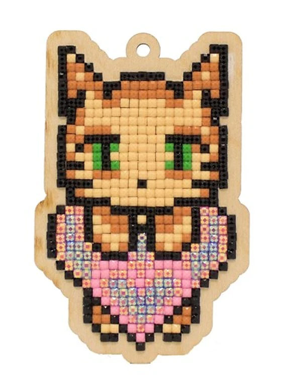 Cat's Love Diamond Painting On Plywood Kit