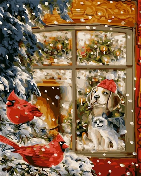 Snowfall Paint By Numbers Kit
