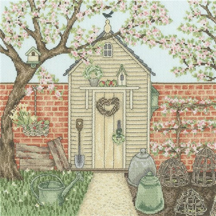 Potting Shed Cross Stitch Kit