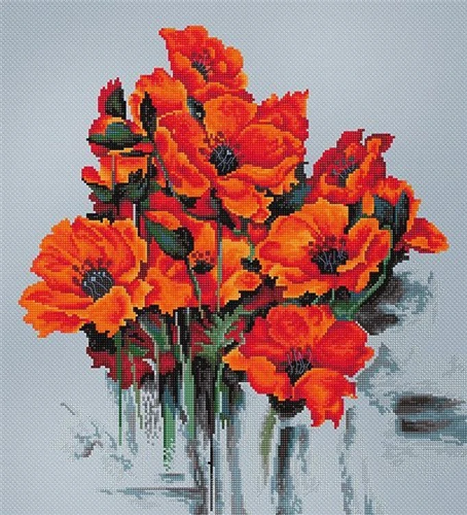 The Poppies Cross Stitch Kit