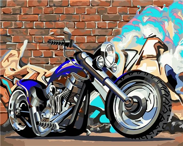 Paint By Numbers Kit Bike