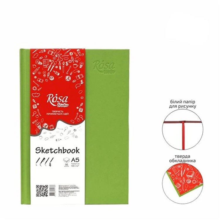 Rosa Studio Notebook A5 8.68 lb/in, 96 pages - Pistachio