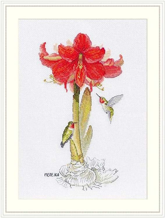 Amaryllis Cross Stitch Kit