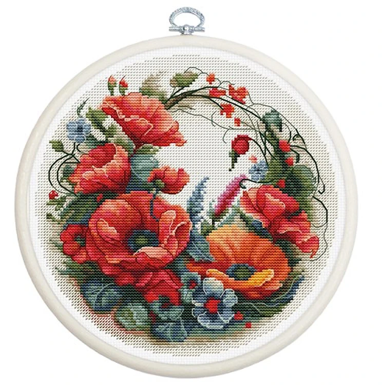 Poppies Counted Cross Stitch Kit