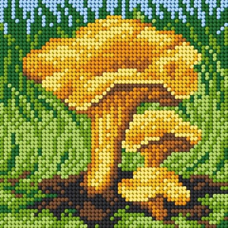 Needlepoint Canvas For Halfstitch W/O Yarn Chanterelle