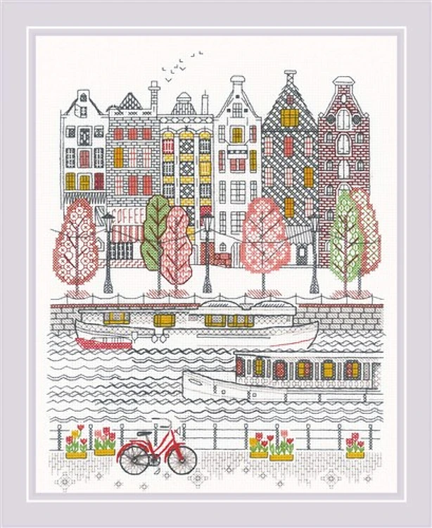 City On Water Cross Stitch Kit