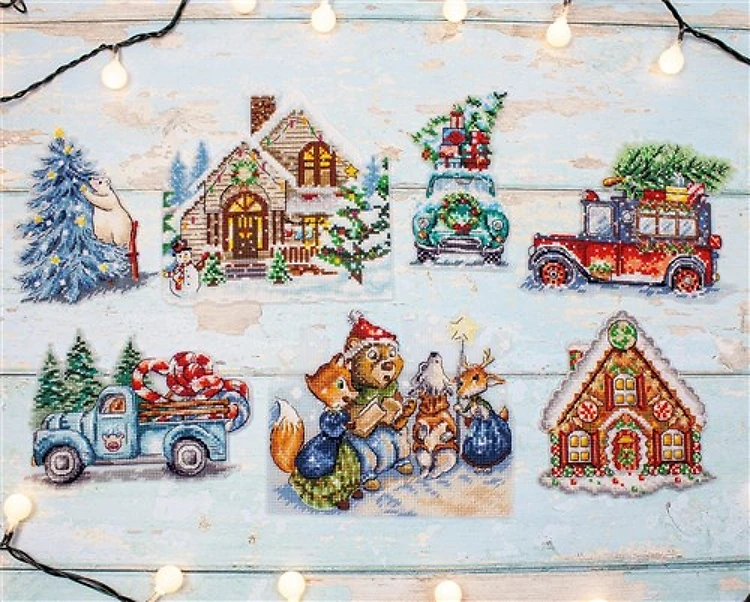 Christmas Ornaments Cross Stitch Kit