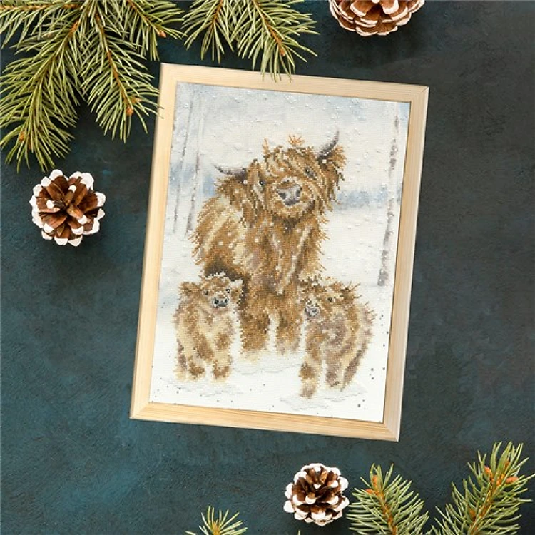 Highland Christma Cross Stitch Kit