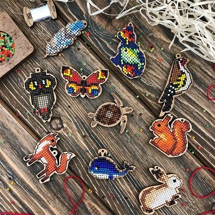 Animal Blanks For Embroidery On Wood