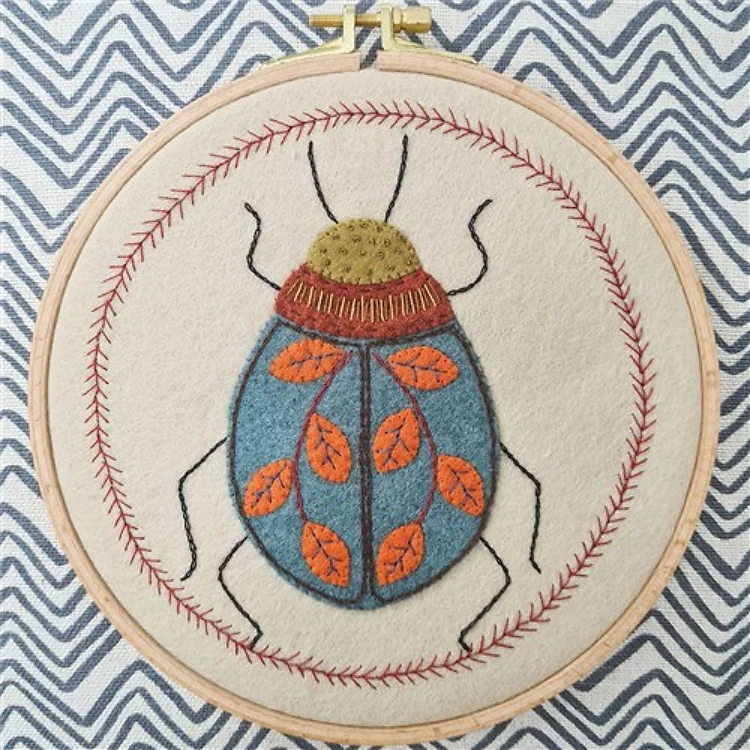 Beetle Applique Felt Kit