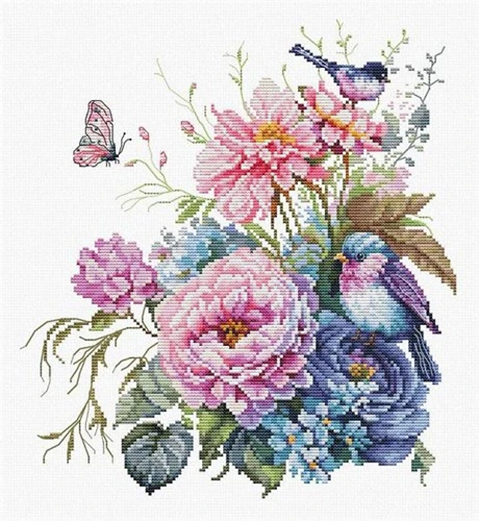 The Birds-Summer Cross Stitch Kit