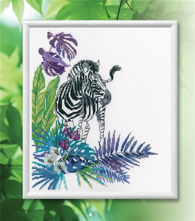 Zebra Cross Stitch Kit