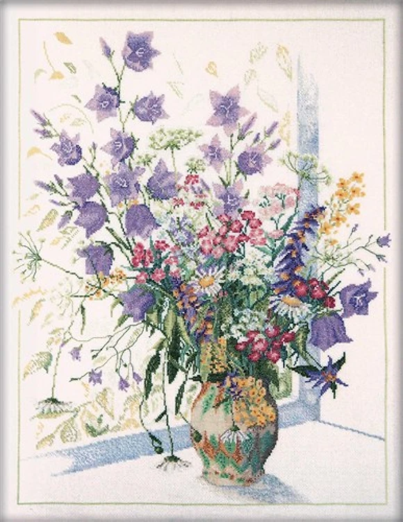 Field Flowers Cross Stitch Kit