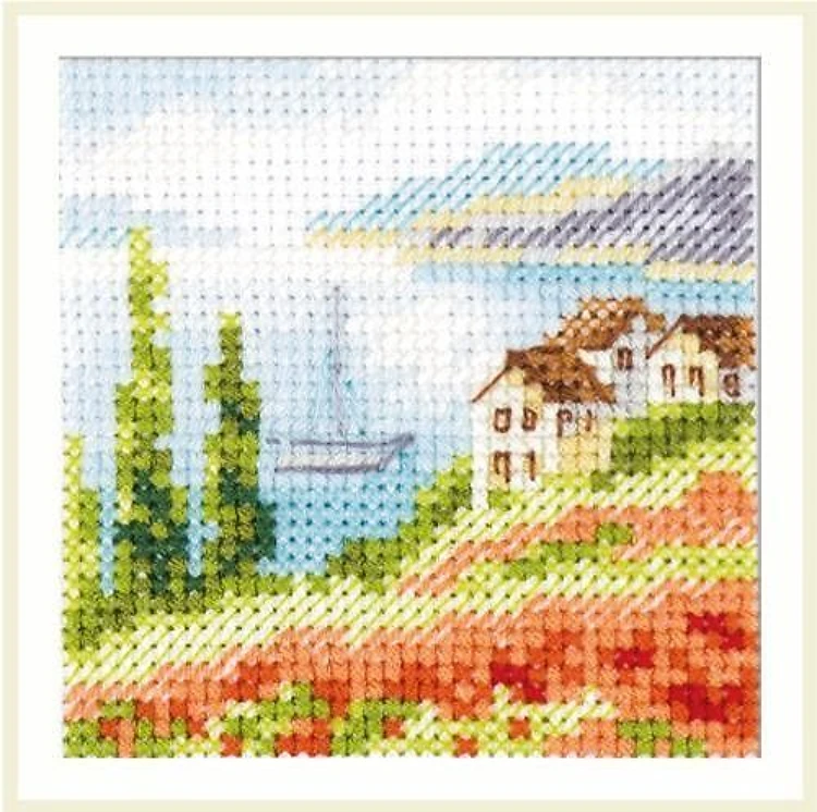 Poppies At The Sea Cross Stitch Kit