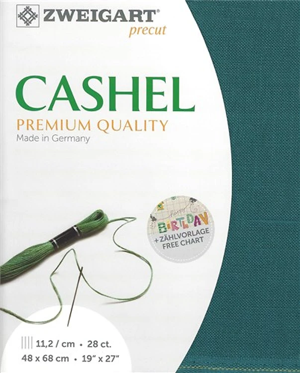 Precut Zweigart Cashel 28 Count - Moroccan Blue