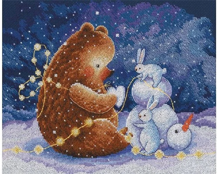 Snow Heart Cross Stitch Kit