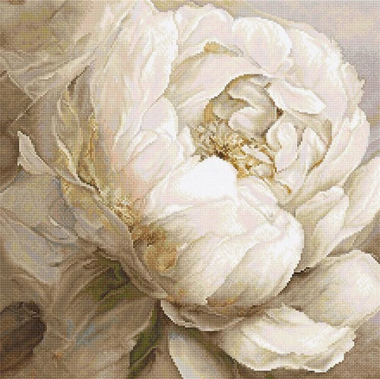 Peony Cross Stitch Kit