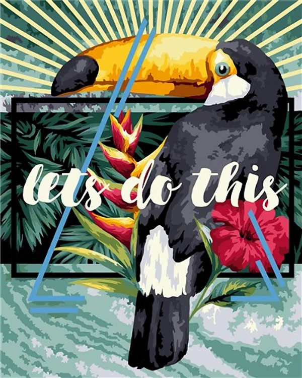 Paint By Numbers Kit - Let's Do This