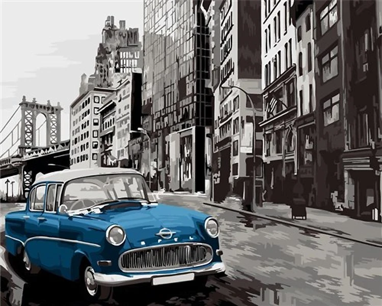 Paint By Numbers Kit - New York Bridge