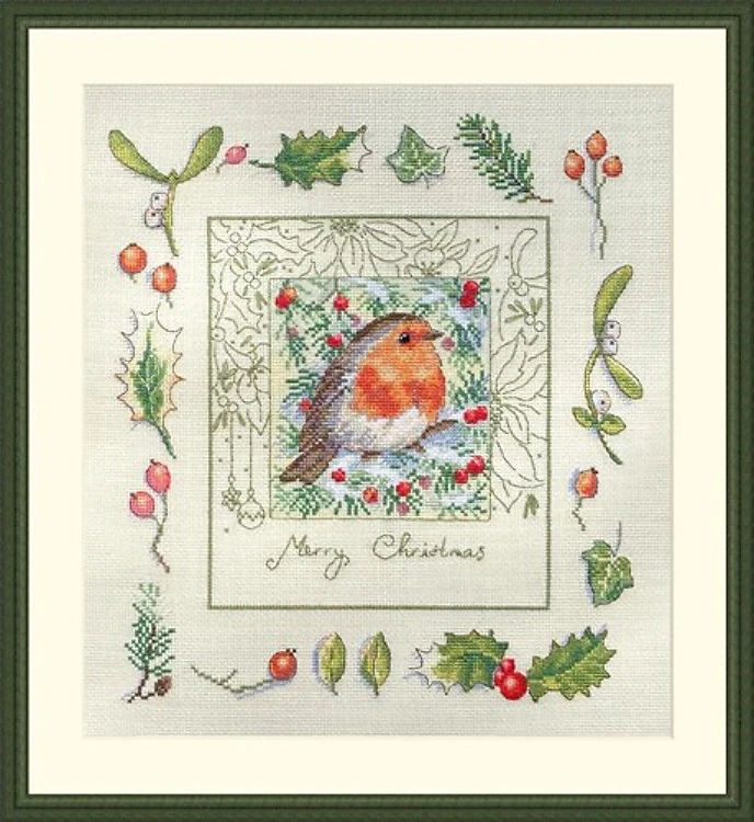 The Christmas Robin Cross Stitch Kit