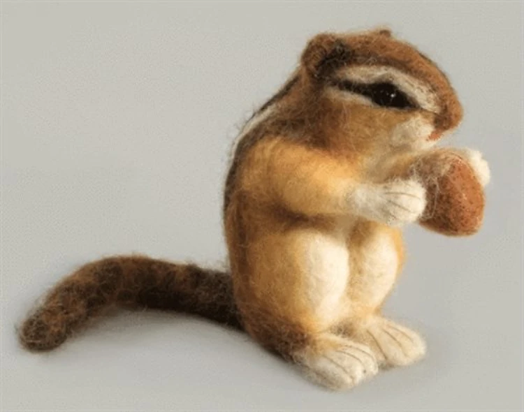 Felting Kit Small Chipmunk