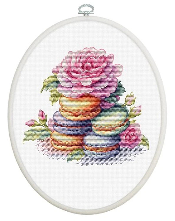 French Macarons Cross Stitch Kit