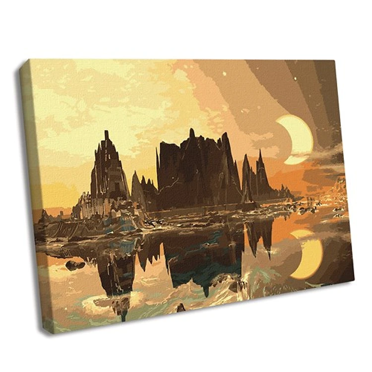 Paint By Numbers Kit Golden City