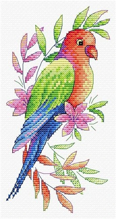 Parrot Cross Stitch Kit