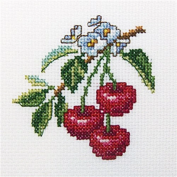 Cherry Cross Stitch Kit