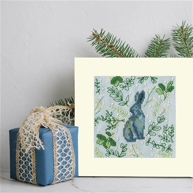 Scandi Hare Cross Stitch Kit