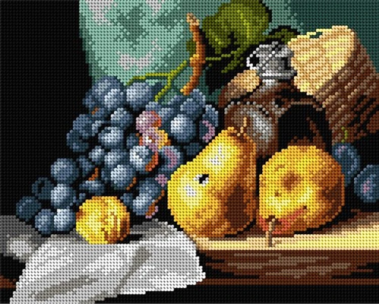 Needlepoint canvas for halfstitch without yarn after Edward Ladell - Still Life 3260H