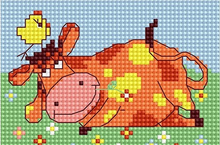 Red Cow B046L Counted Cross-Stitch Kit