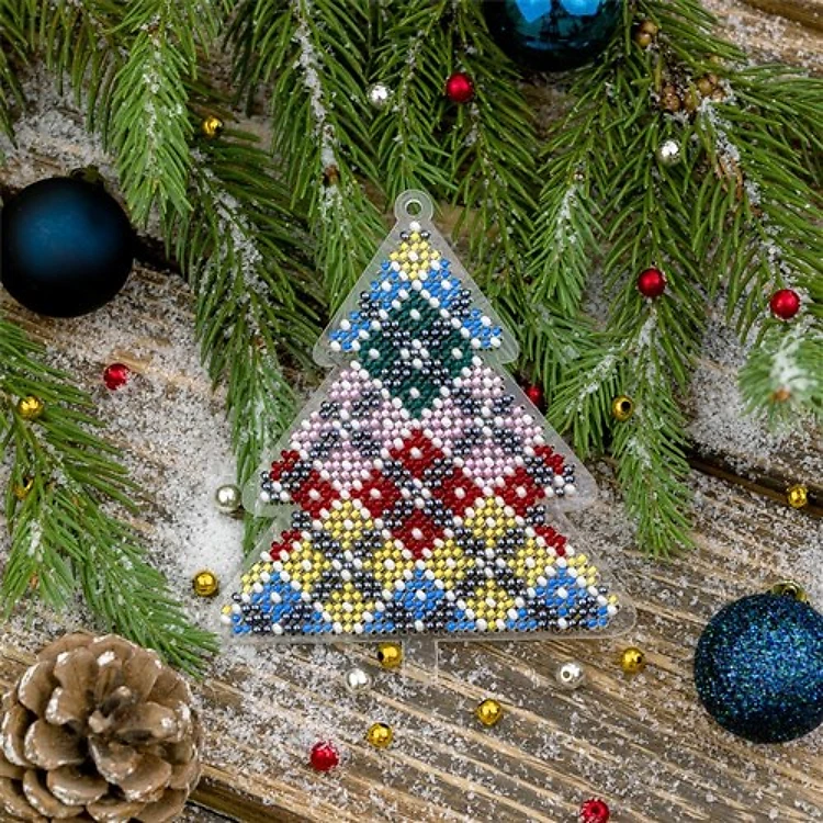 Bead embroidery kit on a plastic base FLPL-035
